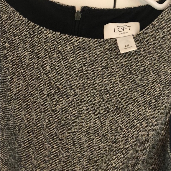 Ann Taylor Loft pleated wool sleeveless dress - Picture 3 of 5